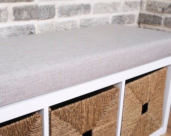 3 inc Linen Custom Bench Cushions, Kallax Cushion, Replacement Cushion, Window Seat Cushion, Reading Nook Cushion