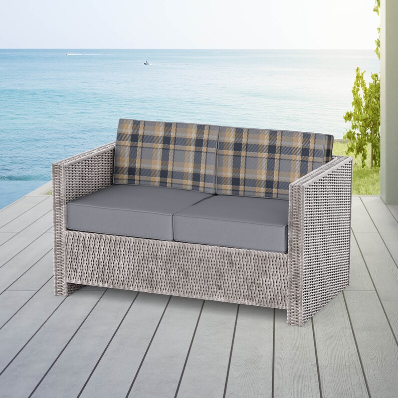 Custom Outdoor Cushions Waterproof Custom Bench Cover 52 Etsy