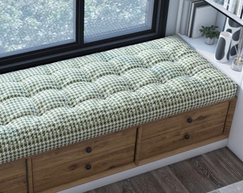 Custom French Style Cushion, Custom Size Window Seat Cushion, Custom Tifted Cushion, Daybed Cushion, Floor Cushion, Reading Nook Cushion