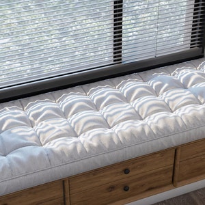 French Style Custom Bench Cushion - Reading Nook & Window Seat Cushion