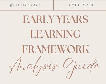 Early years learning framework analysis helper