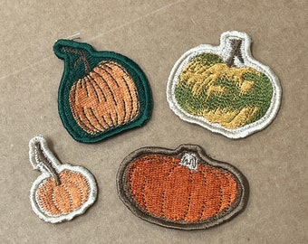 Embroidered Iron-On Pumpkin Patches