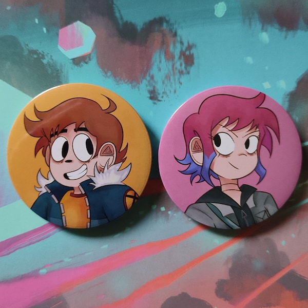 Scott Pilgrim Buttons