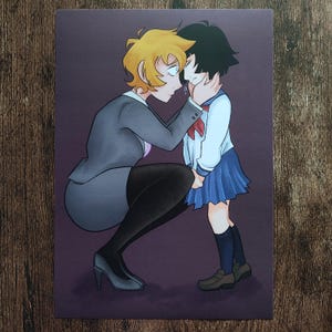 MP100 Female Reigen & Mob Artprint