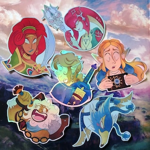 The Legend of Zelda Breath of The Wild Holographische Sticker