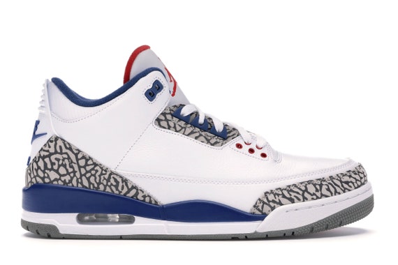 jordan 3 true blue on feet
