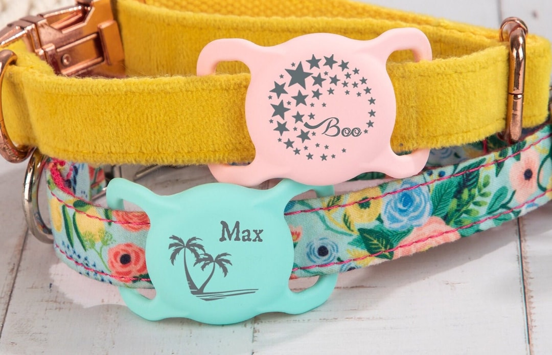Personalized Engraved AirTag Holder for Dog Collar Custom Pet Etsy