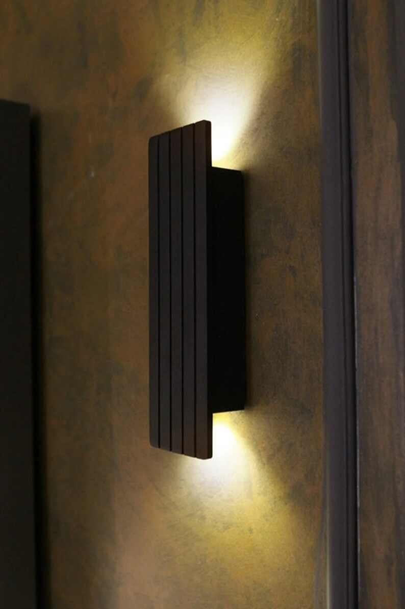 Modern Wood Hanging Wall Lamp Wooden Small Wall Sconce Light Etsy