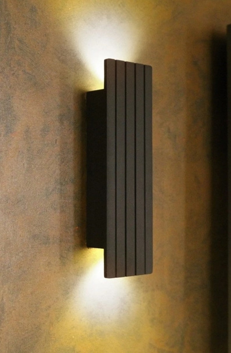 Modern Wood Hanging Wall Lamp Wooden Small Wall Sconce Light Etsy