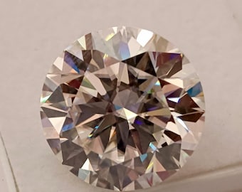 VVS1 D Moissanite Round Cut Loose Gemstone