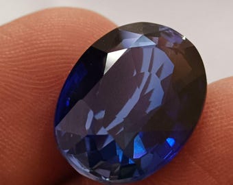 30 CT Ceylon Blue Sapphire, Oval Cut Loose Gemstone