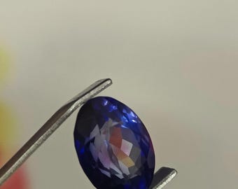 Losse edelsteen ovaal gefacetteerde saffier: sieraden maken