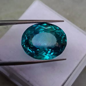 AAA+ 15 cts natural blue topaz oval cut loose gemstone, 13.89x11.35x8 MM loose topaz stone for ring & jewelery making