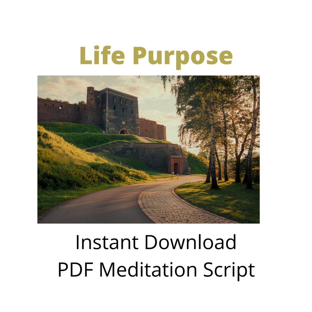 Guided Meditation Script - PDF - Life Purpose - Etsy