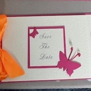 Passende Save the Date Karte - Elegant & individuell anpassbar passend zu Cheque-Book Hochzeitseinladungen
