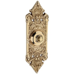 Vintage Victorian Brass Antique Door Bell Push Button - Elegant Retro Home Decor, Classic Hardware, Elegant Designed- Premium Door Bells