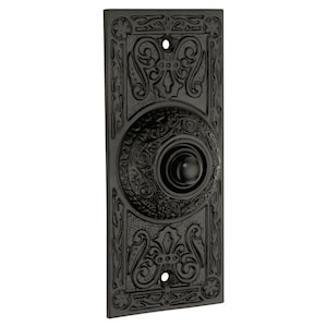 Vintage Victorian Brass Antique Door Bell Push Button - Elegant Retro Home Decor, Classic Hardware, Timeless -Doorbell Chime Push Button