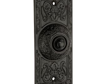 Vintage Victorian Brass Antique Door Bell Push Button - Elegant Retro Home Decor, Classic Hardware, Timeless -Doorbell Chime Push Button