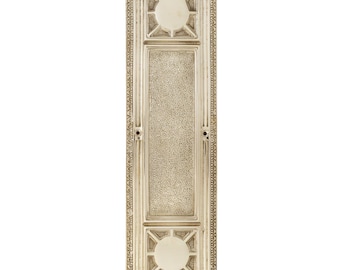 Placa de dedo de latón macizo de Nantucket: decoración de puerta vintage