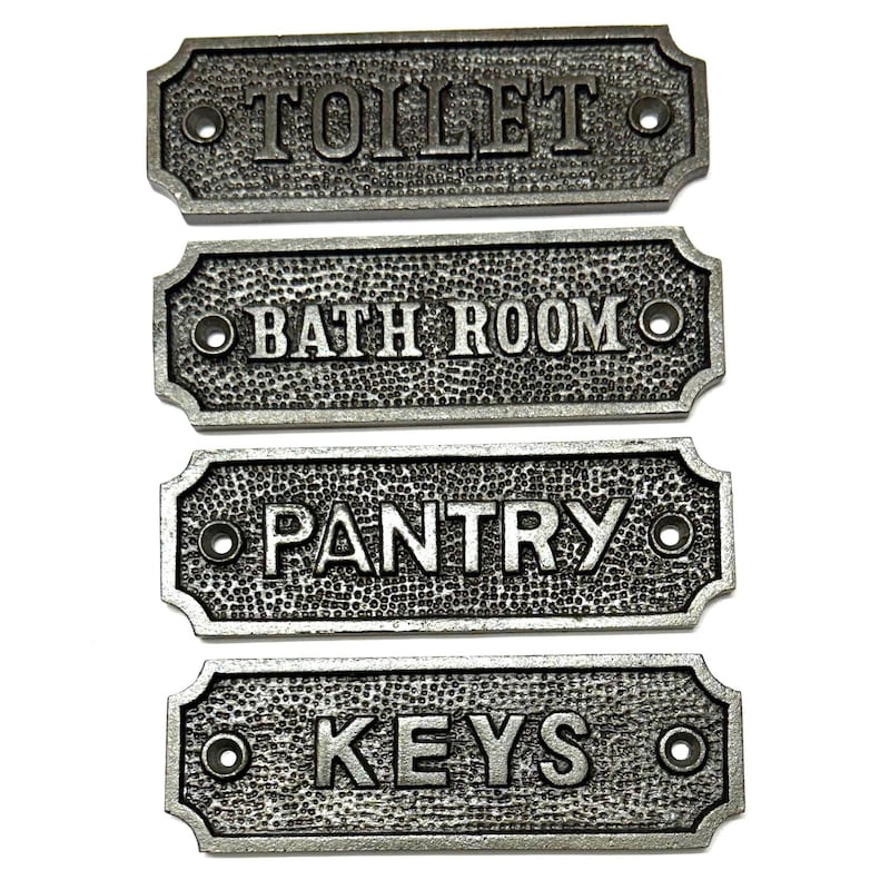 Rustic Bathroom Signs - Etsy