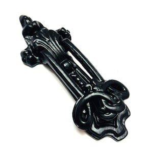 Black Cast Iron Door Knocker – Vintage Style Rustic Front Door Hardware–Heavy Duty Front Door Decor– Farmhouse Front Door Decor.