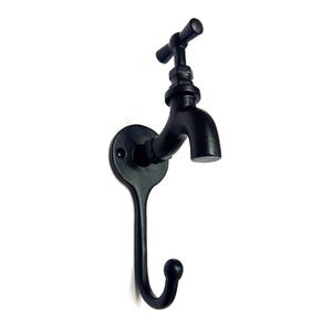 Gusseisen Hahn Haken für Küche, Garten, & Bad | Rustikaler Wandhalter | Perfekt für Jacken, Kleidung, Schlüsselanhänger, Handtuchständer usw