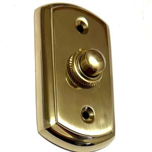 Traditional Solid Brass Bell Push – Elegant Doorbell Button for Classic Home Entrances, Elegant Home Entry Button,Handcrafted Brass Doorbell