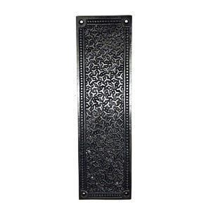 Inca Cast Iron Door Push Plate - Antique Style Hardware for Doors or Cabinets-Perfect for Vintage, Rustic, or Bohemian Decor.