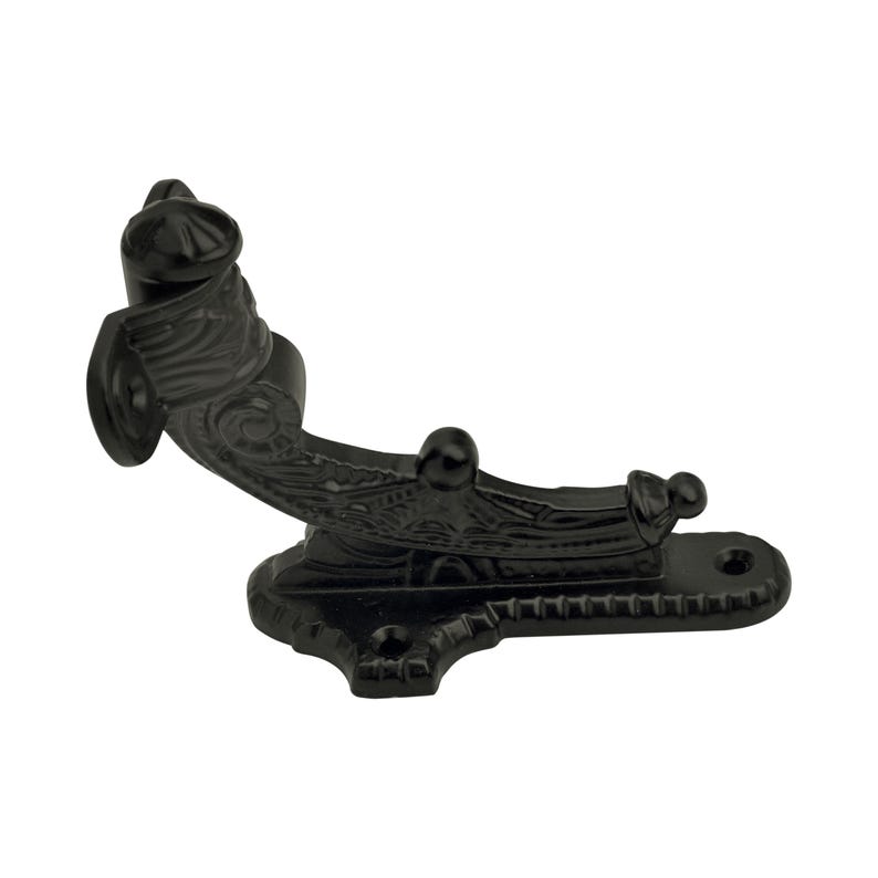 Gothic Rope Brackets Vintage Decorative Handrail Bracket: Antique Black Cast Iron, Gothic ...