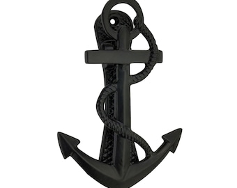 Cast Iron Anchor Door Knocker – Rustic Nautical Home Decor