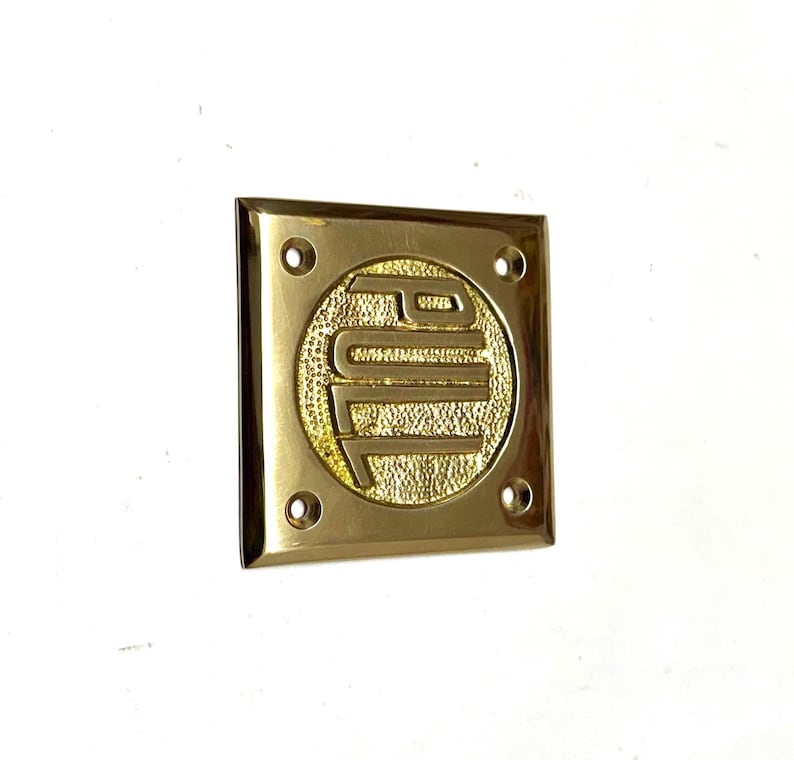Art Deco Door Pull & Push Signs-vintage Art Deco Door Signs ...