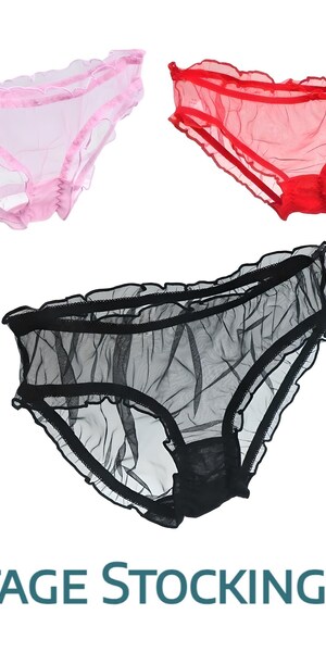 Culotte Ultra Fine Brillante Transparente - Taille Haute En Caoutchouc Lisse - Sous-vêtement Séducteur Pour Couple