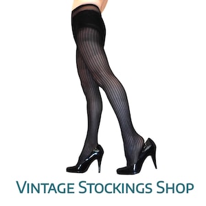 Black Tights Pantyhose Ribbed 70 Denier Small/medium New made in UK