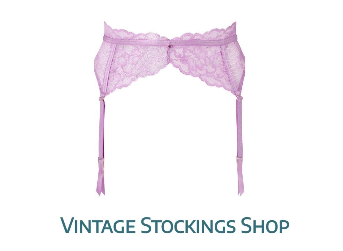Vintage Garter Belt and Stockings - Etsy