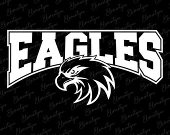 Eagles Mascot Svg, Eagles Svg, Digital Download, Mascot Sublimation, Pride Mascot, School Pride Svg, Team Spirit Svg, Silhouette Files