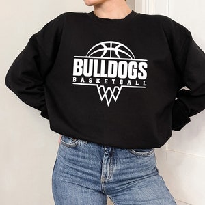 Bulldogs Basketball Net Svg, Bulldogs Svg, Team Spirit Svg, Digital Download, School Mascot Svg, Game Day Svg, Silhouette, Cricut Cut Files image 2