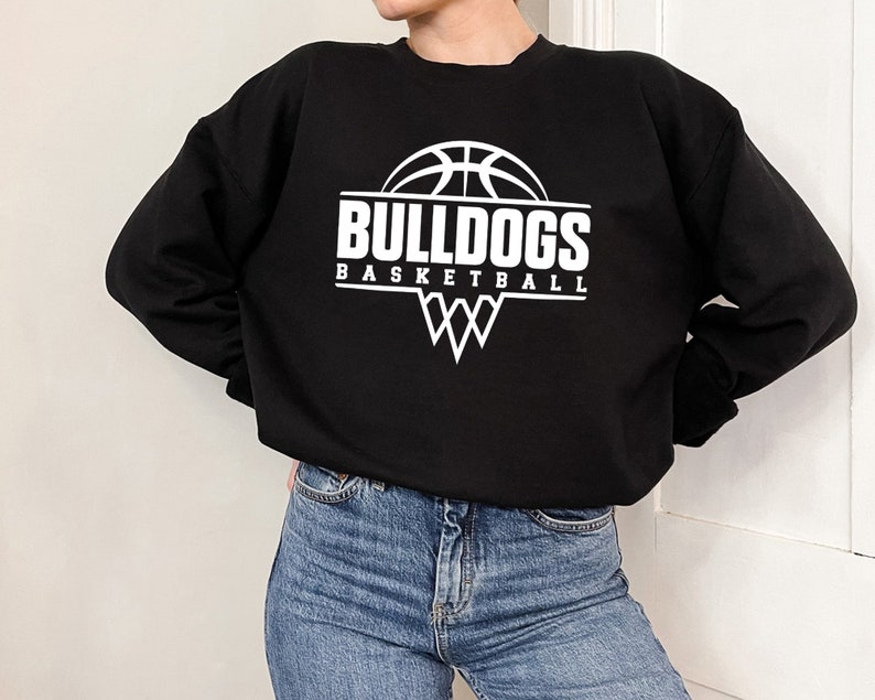 Bulldogs Basketball Net Svg, Bulldogs Svg, Team Spirit Svg, Digital Download, School Mascot Svg, Game Day Svg, Silhouette, Cricut Cut Files image 2