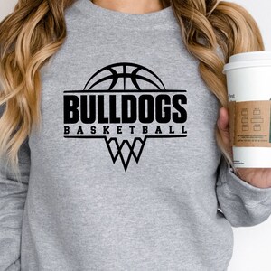 Bulldogs Basketball Net Svg, Bulldogs Svg, Team Spirit Svg, Digital Download, School Mascot Svg, Game Day Svg, Silhouette, Cricut Cut Files image 4