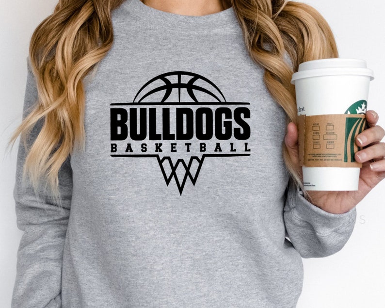 Bulldogs Basketball Net Svg, Bulldogs Svg, Team Spirit Svg, Digital Download, School Mascot Svg, Game Day Svg, Silhouette, Cricut Cut Files image 4