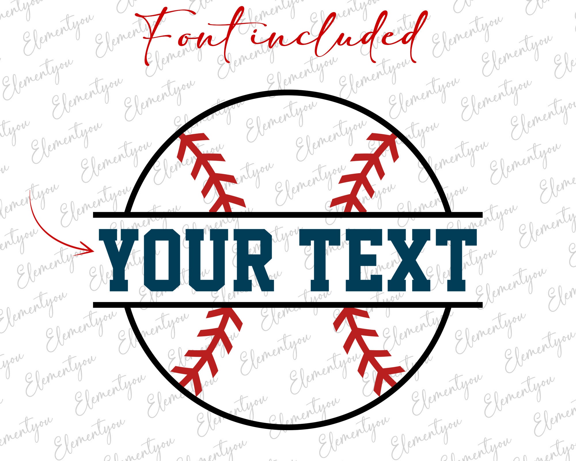 Baseball Svg, Your Text Svg, Custom Name Svg, Digital Download, Sports ...