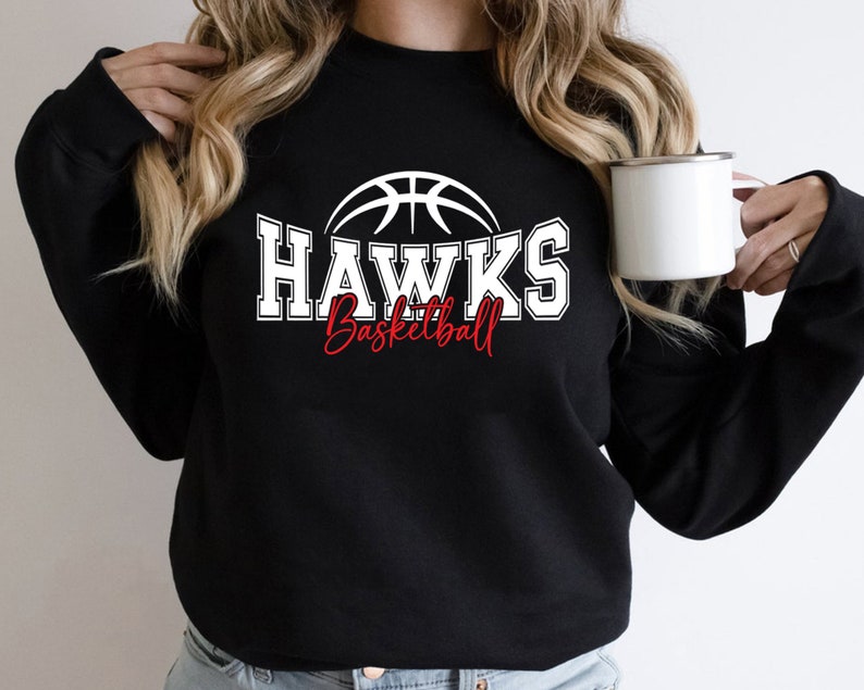 Hawks Svg Mascot Svg Digital Download Silhouette Hawks Etsy