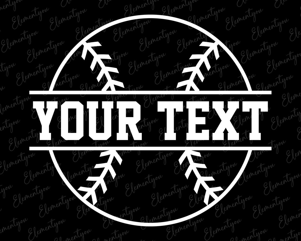 Baseball Svg, Your Text Svg, Custom Name Svg, Digital Download, Sports ...