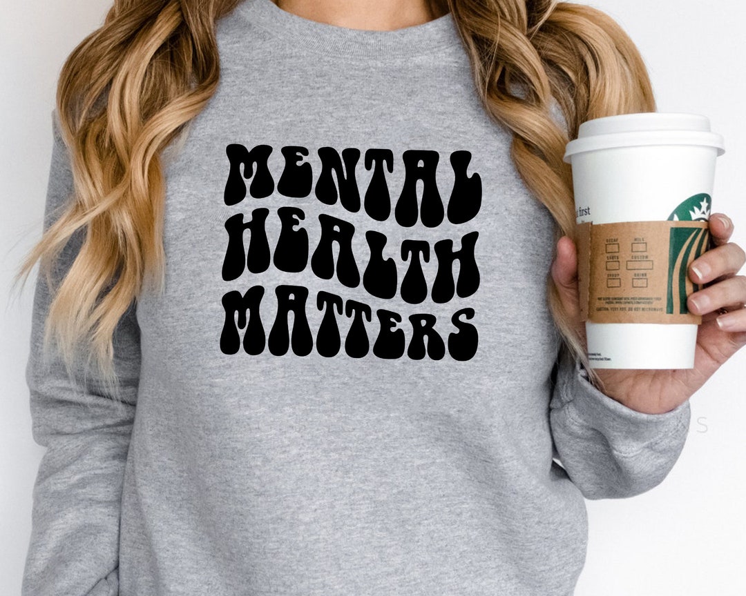 Mental Health Matters Svg Wavy Letters Svg Funny Women Svg - Etsy