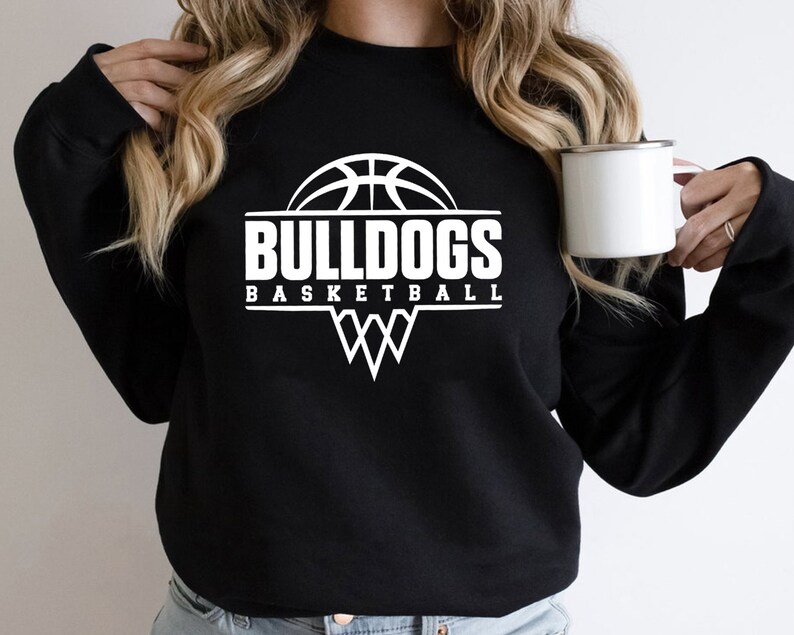 Bulldogs Basketball Net Svg, Bulldogs Svg, Team Spirit Svg, Digital Download, School Mascot Svg, Game Day Svg, Silhouette, Cricut Cut Files image 3