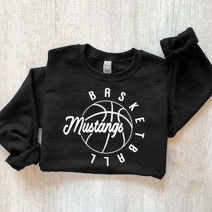 Mustangs Basketball Svg, Mustangs Mascot Svg, Digital Prints, Sports Svg, Game Day Svg, Team Spirit Svg, Team Mascot Svg, Cricut Cut Files