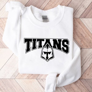 Titans mascotte Svg, Titans Svg, digitale download, mascotte sublimatie, trots mascotte, school trots Svg, teamgeest Svg, silhouetbestanden