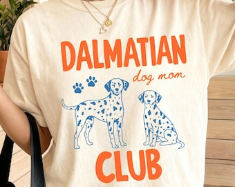 Dalmatian Mom Club Shirt, Dalmatian Lover Gifts, Comfort Colors Vintage Style Dog Mama Graphic Tee