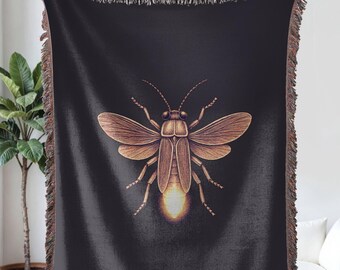 Firefly Woven Blanket, Firefly Elegant Tapestry, Firefly Lover Gifts