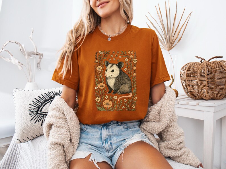 Opossum Shirt, Possum T-shirt, Opossum Lover Tee, Feral Tshirt, Possum Graphic Tee image 4