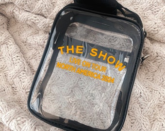 Niall Tour - Sac de stade transparent The Show Live on tour 2024 Tour - Sac de concert en plastique transparent approuvé pour les arènes